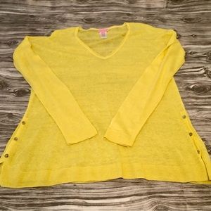 Lilly Pulitzer Linen Sweater Size Large